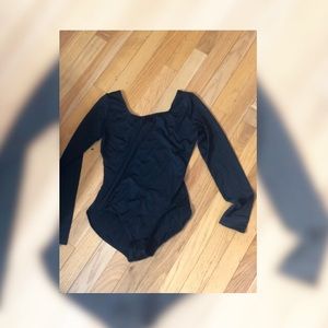 BLOCH LONG SLEEVE BLACK LEOTARD